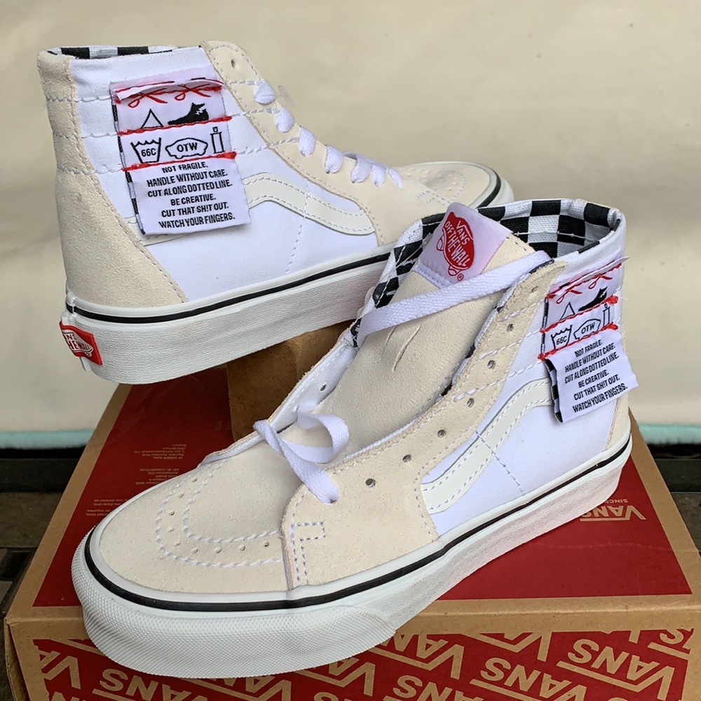 VANS SK8-Hi TAPERED DIY White/True White WMNS - Picture 7 of 15